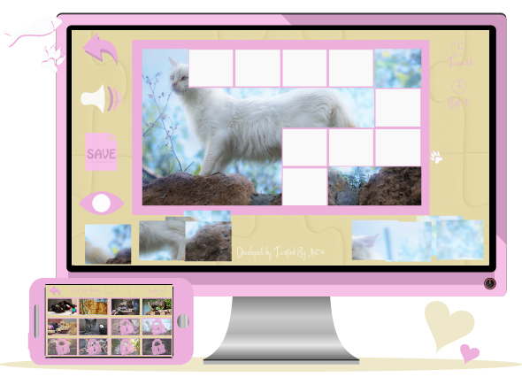 Cute Cats Puzzle - HTML5 Game Template