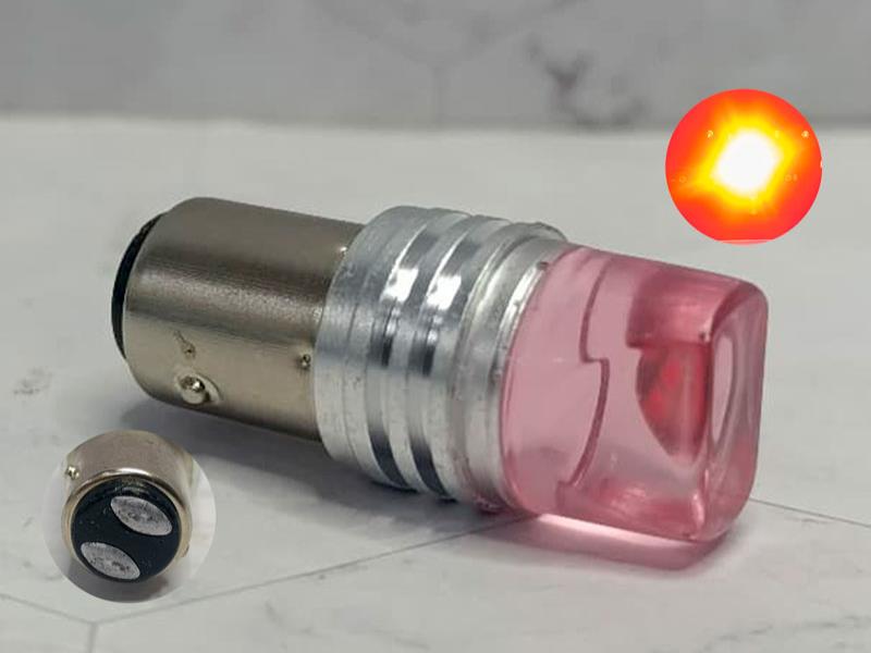 BOMBILLO 2C FLASH ROJO RANURADO 13523R