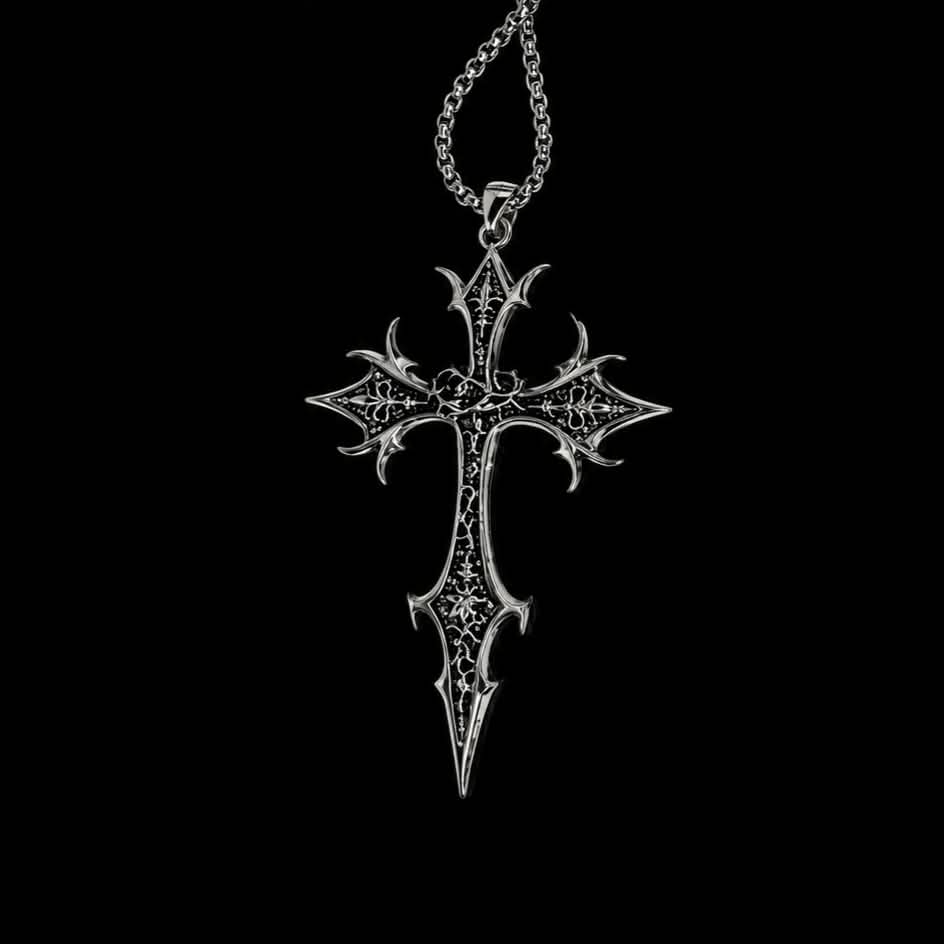 Retro Double-Sided Skull Cross