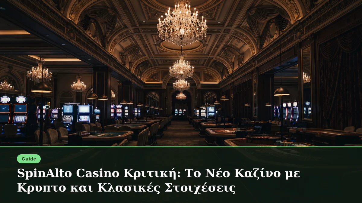 SpinAlto Casino Κριτική: Το Νέο Καζίνο με Κρυπτο και Κλασικές Στοιχέσεις