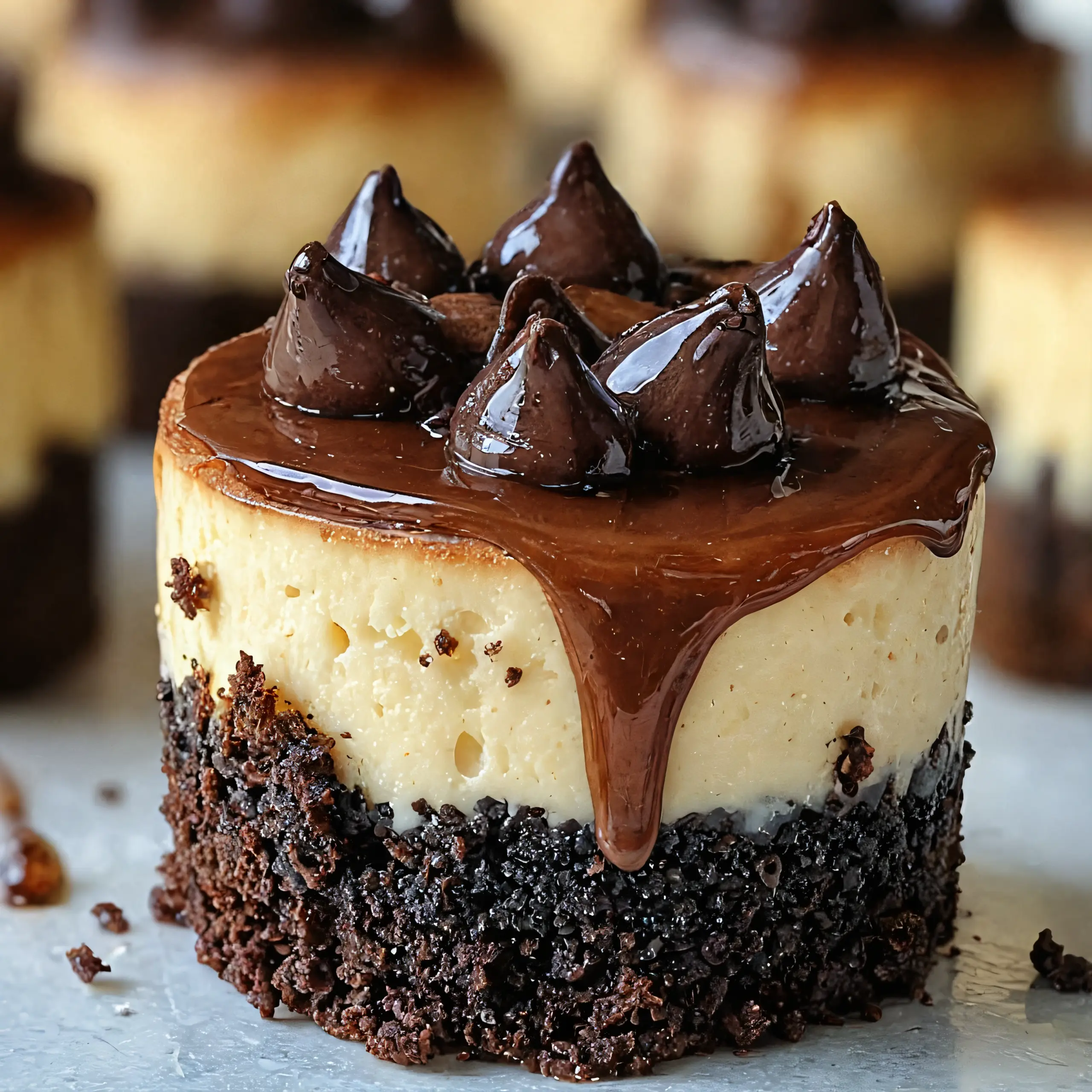 Unwiderstehliche Brownie-Boden-Cheesecakes