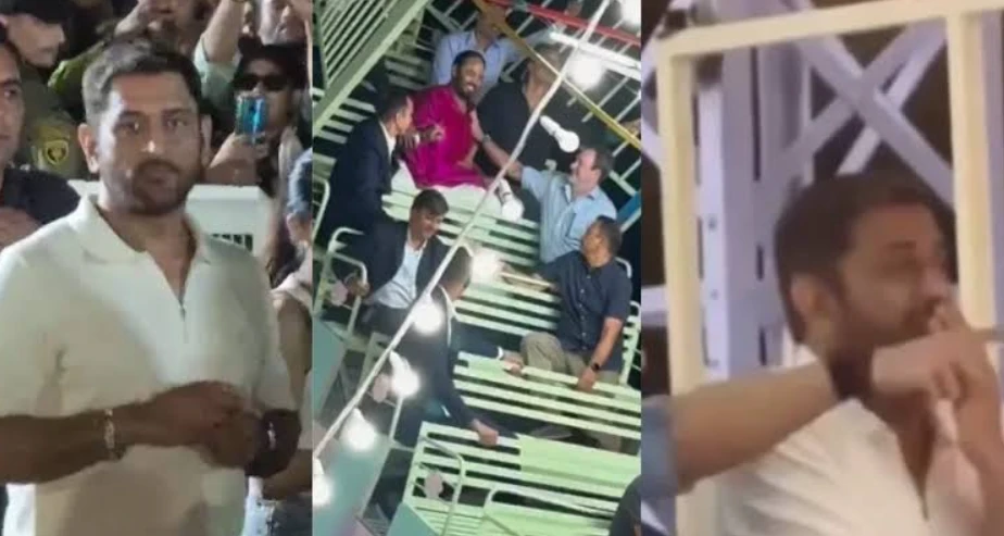 MS Dhoni Celebrates Navratri With Ambani Family in Jamnagar