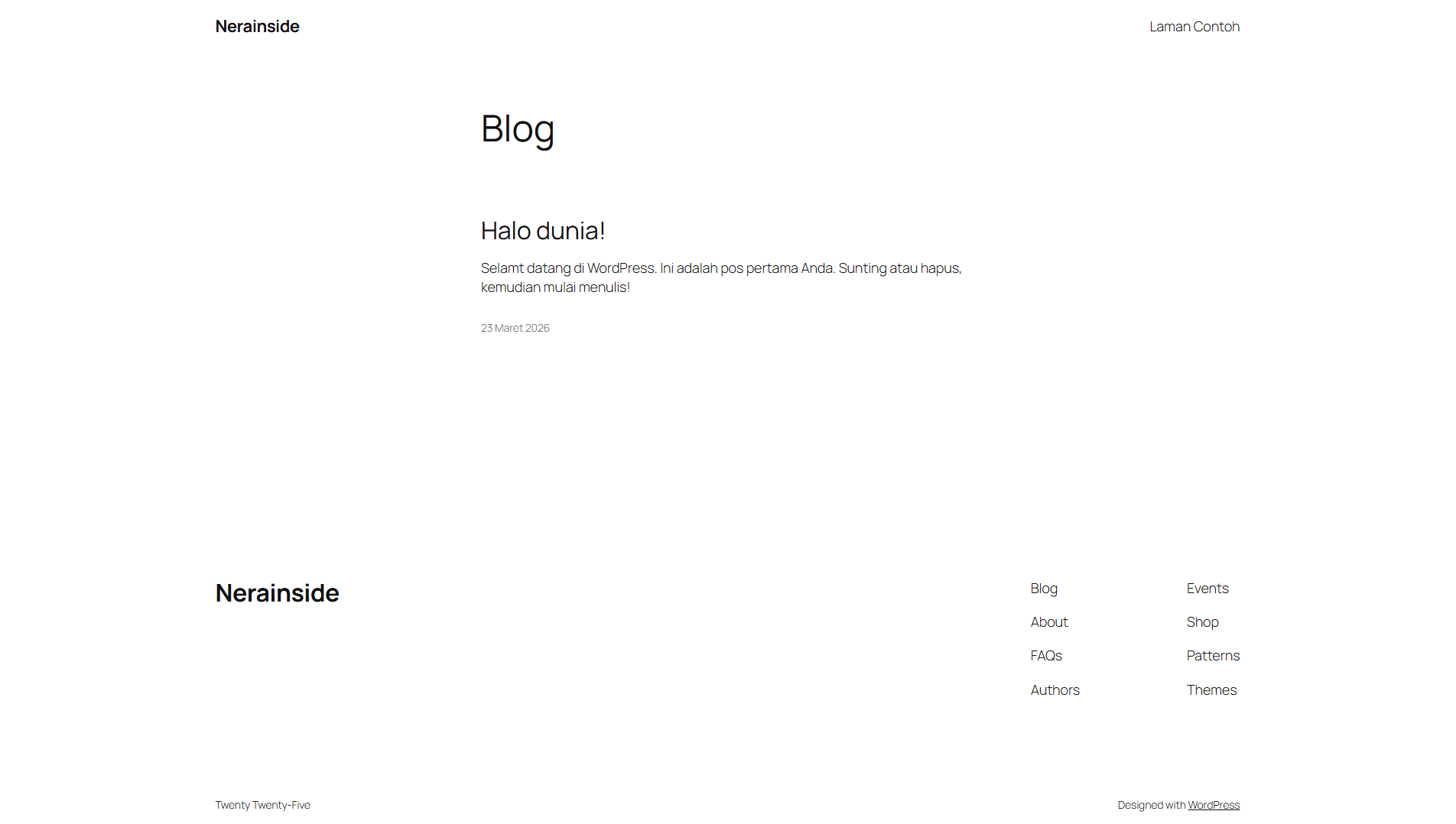 Screenshot of nerainside.com