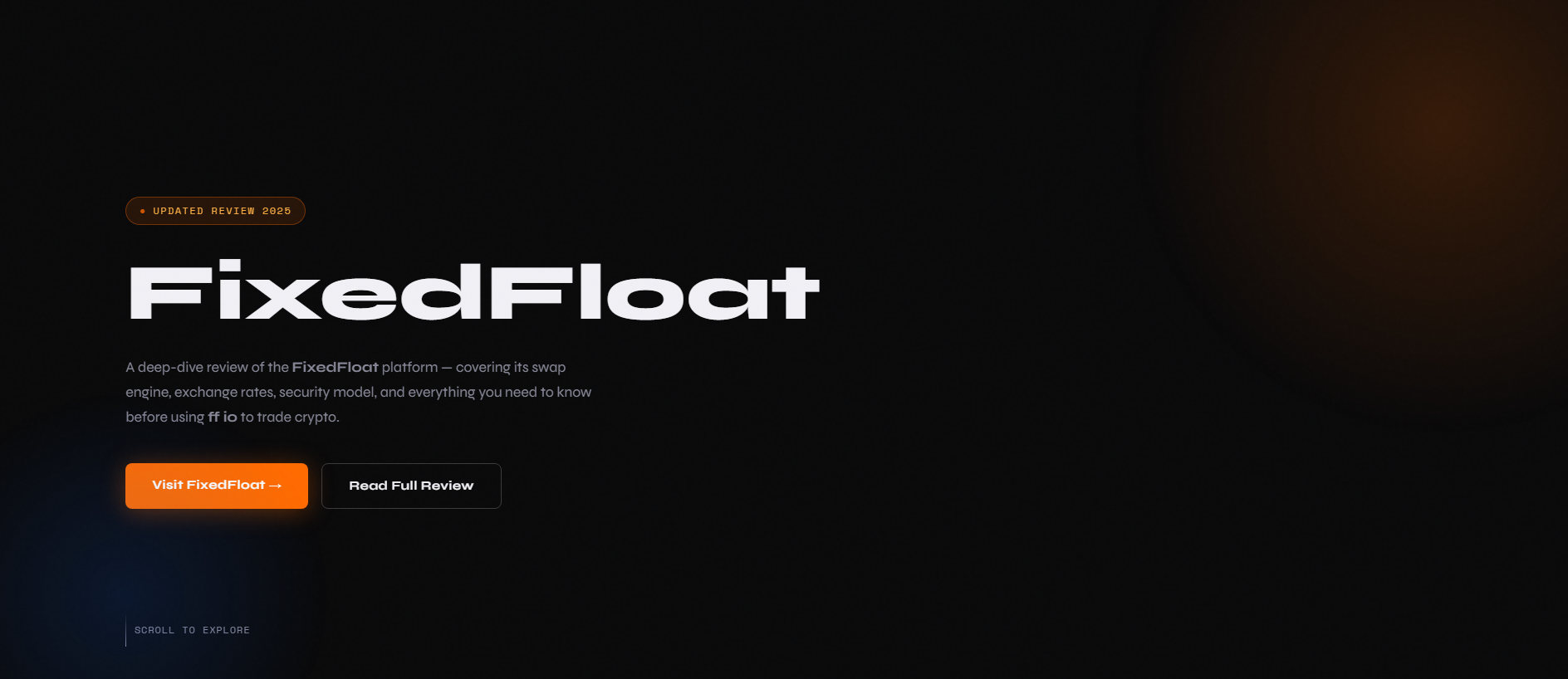 Forensic screenshot of fixedfloat-dex.org showing the phishing page layout