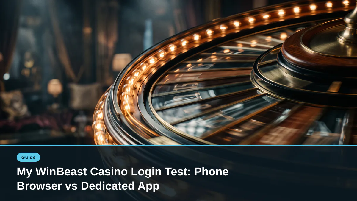 My WinBeast Casino Login Test: Phone Browser vs Dedicated App