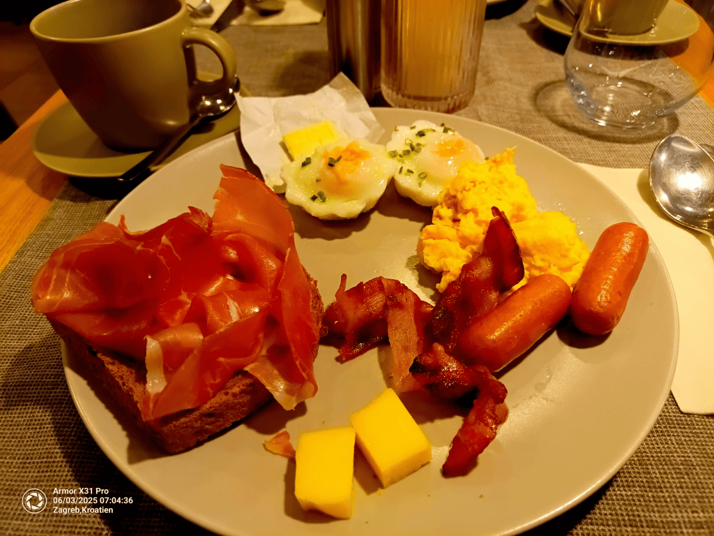 Breakfast before the day’s exploring.