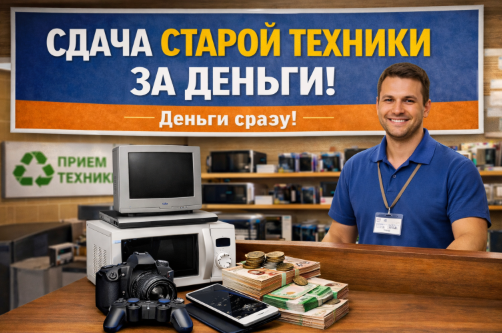 Куда сдать старую технику и получить деньги сразу? Сдача старой техники