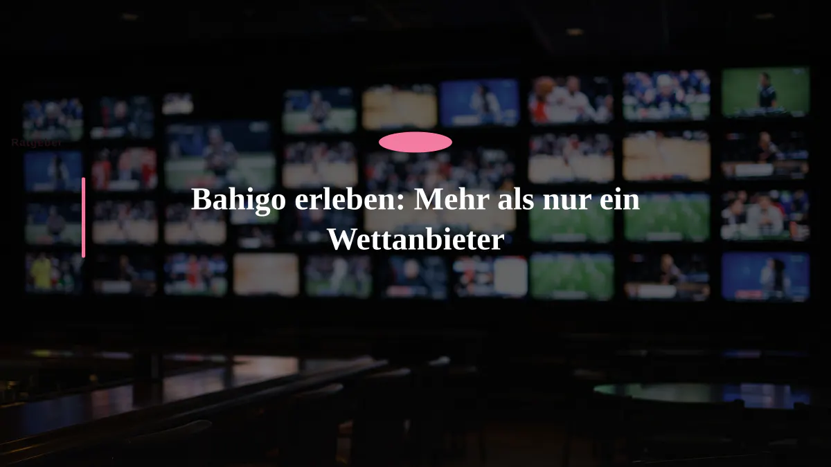 Bahigo erleben: Mehr als nur ein Wettanbieter