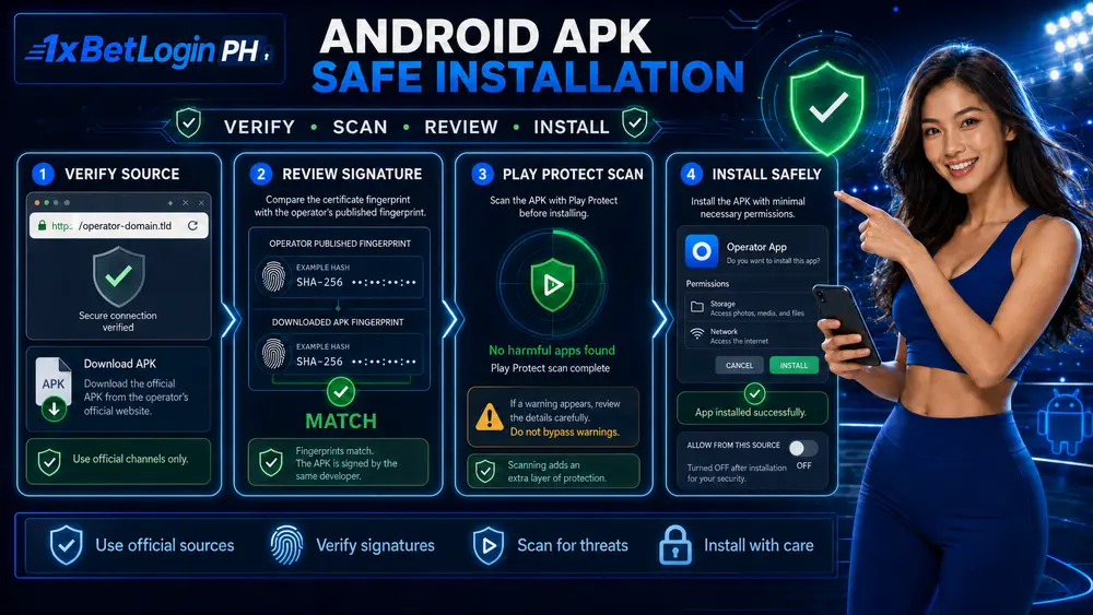 1xBet Android APK Safe Sideload & Installation Prompt Guide