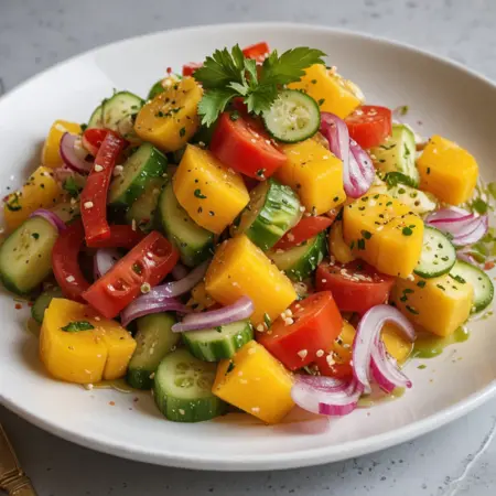 Refreshing Mango Salad with Lime Dressing: A Perfect Summer Dish!
