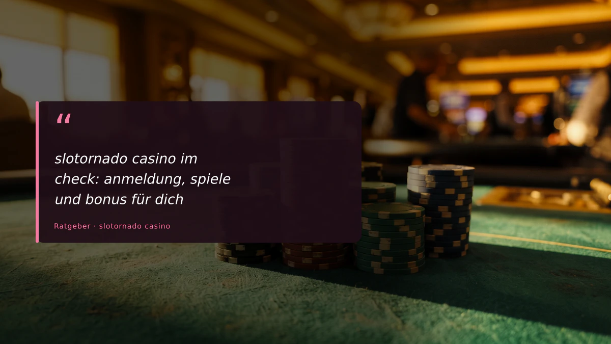 slotornado casino im check: anmeldung, spiele und bonus für dich