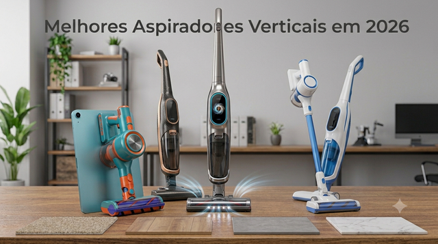 Melhores Aspiradores Verticais em 2026: Os Modelos que Realmente Valem a Pena