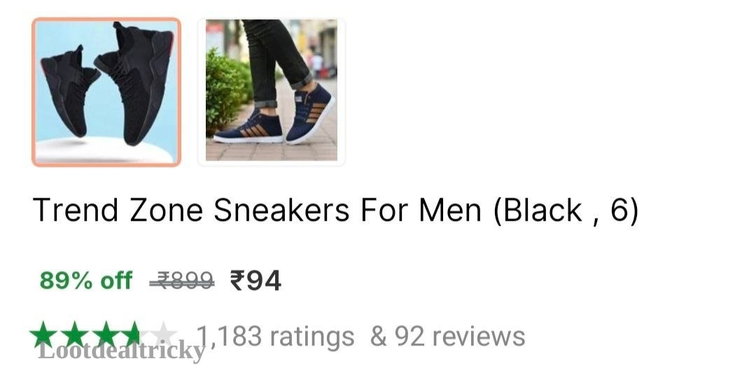 Sneakers Flipkart 94 – Just ₹94 | Loot Deal Sneakers Flipkart 94 – Just ₹94 | Loot Deal