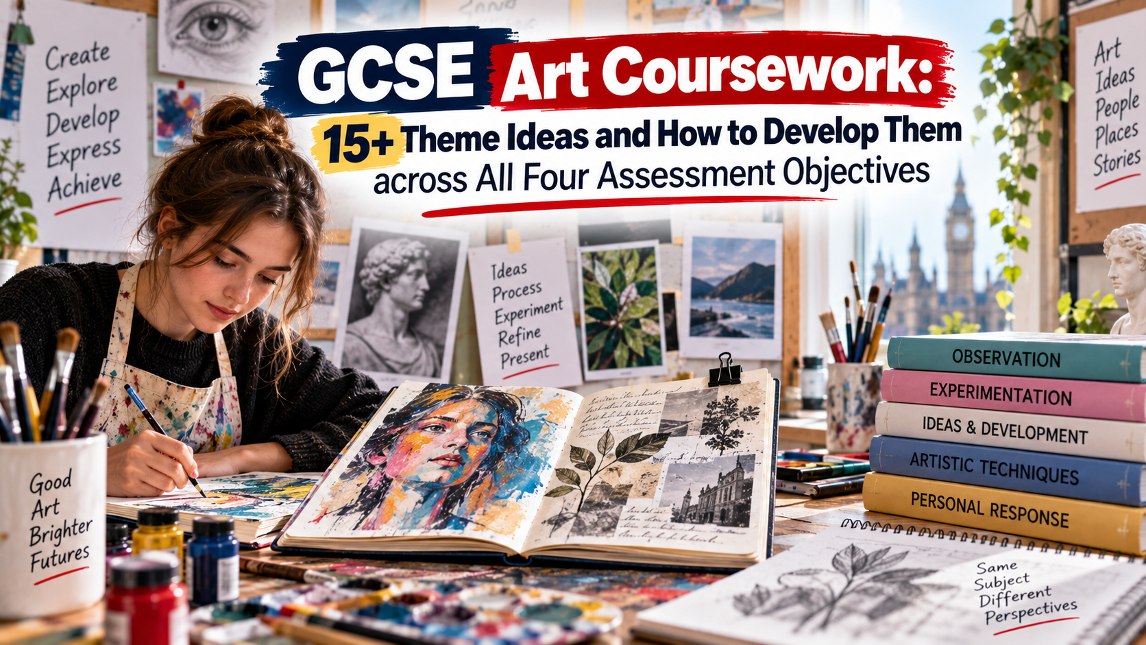 GCSE Art Coursework: 15+ Theme Ideas and How to Develop Them across All Four Assessment Objectives