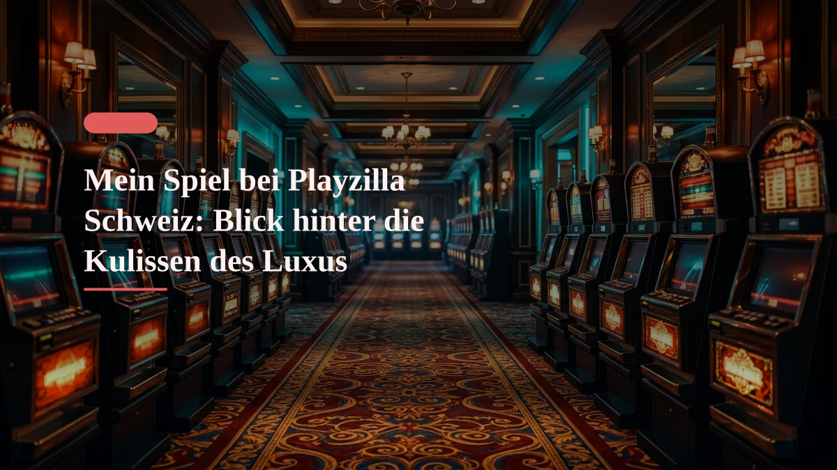 Mein Spiel bei Playzilla Schweiz: Blick hinter die Kulissen des Luxus