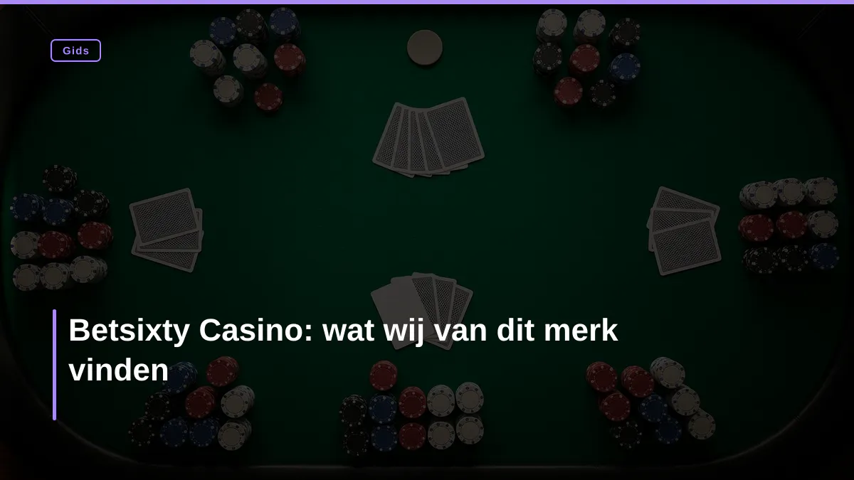 Betsixty Casino: wat wij van dit merk vinden