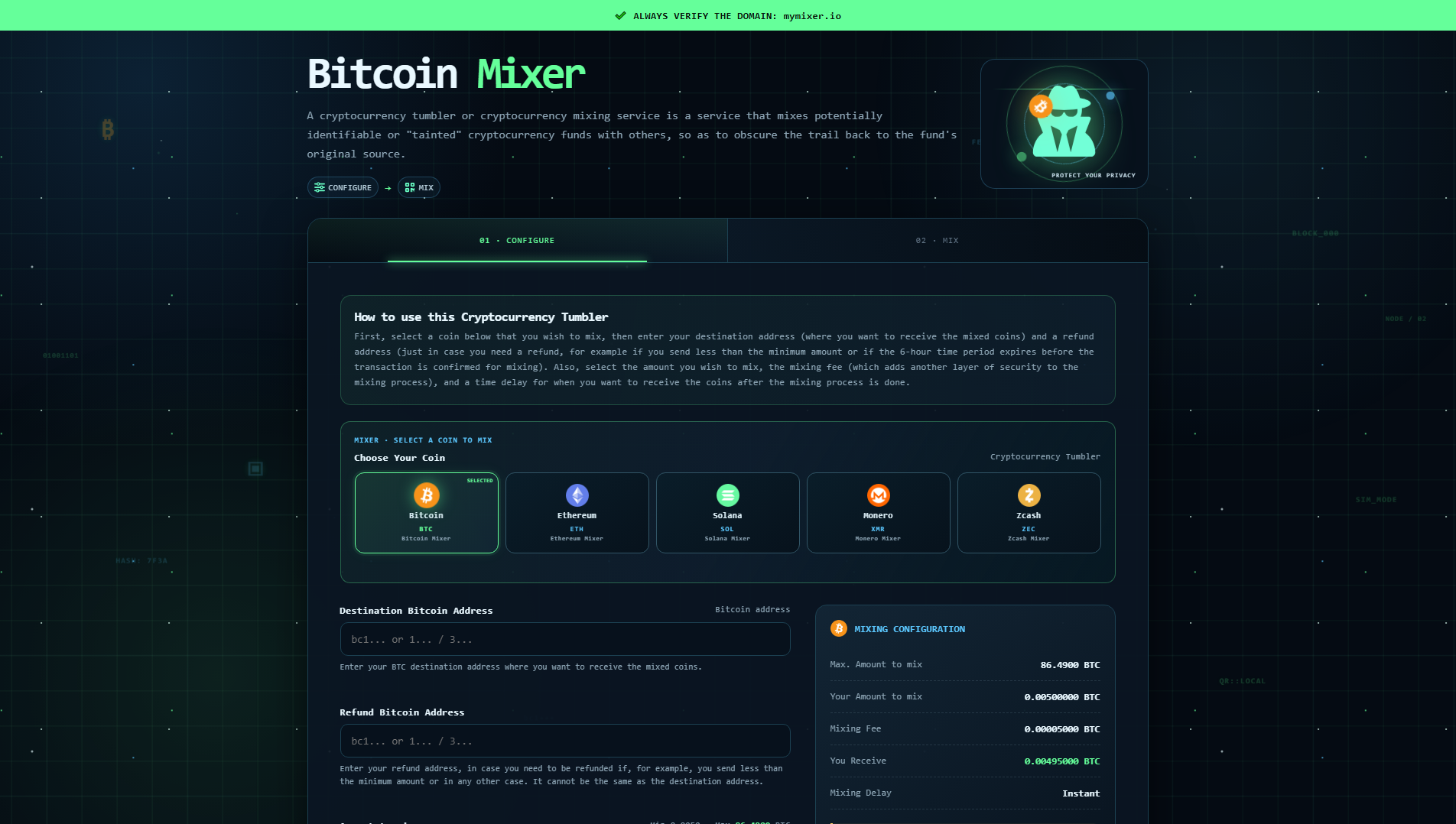 Stored capture of mymixer.io