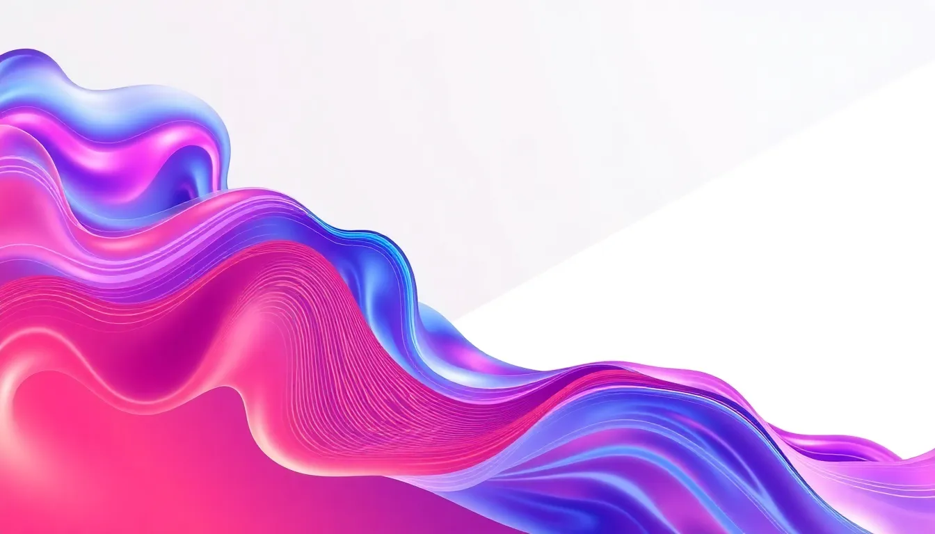 A vibrant digital wallpaper created using AI algorithms showcasing abstract patterns and vivid colors.
