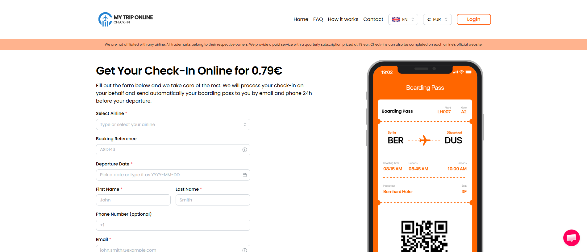 Stored capture of check-in.my-trip-online.com