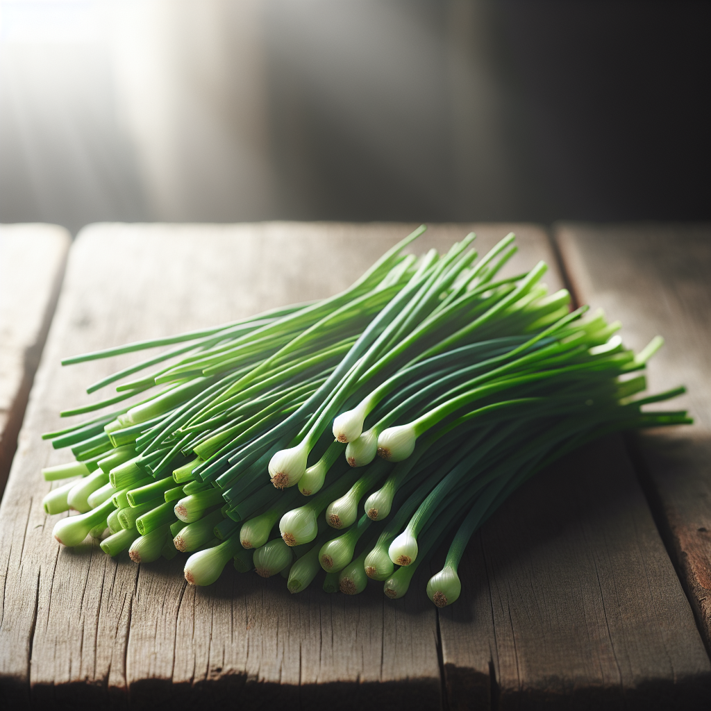 부추 Fresh green chives neatly bund - 알밥이의 식자재 노트
