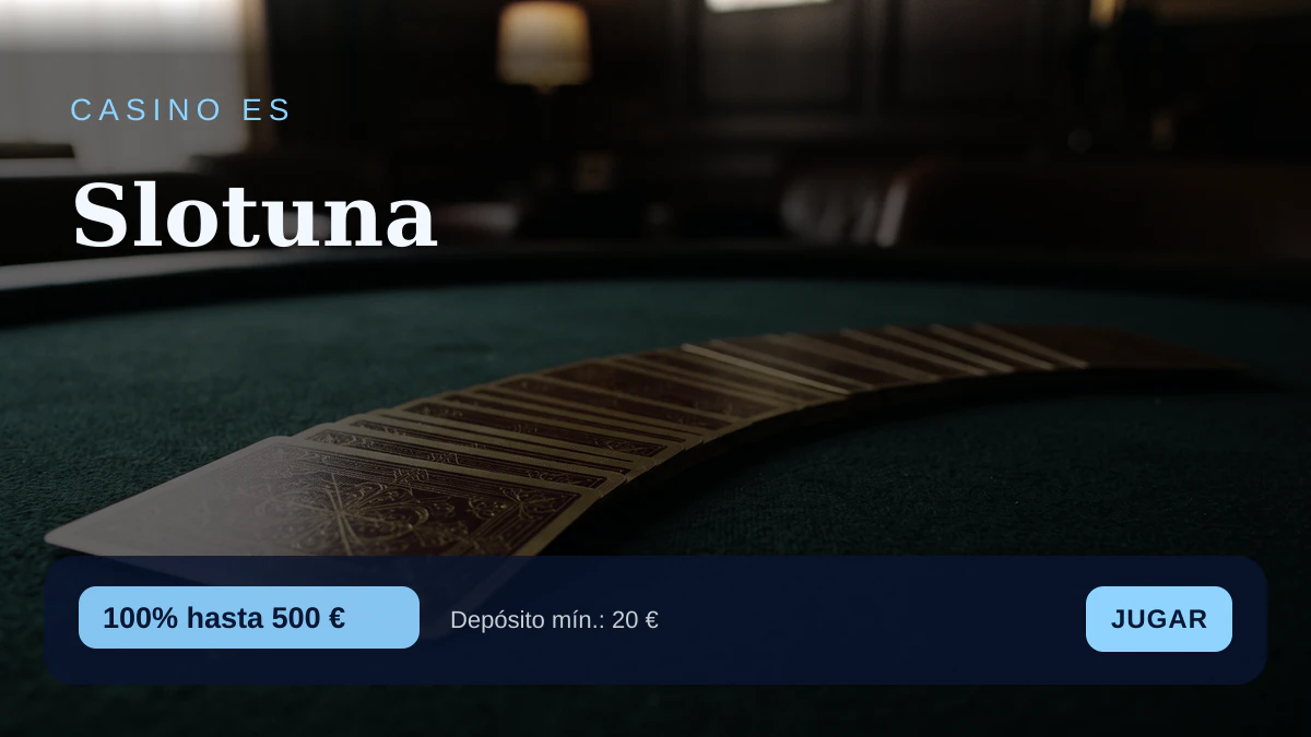 Slotuna casino — bono de bienvenida 100% hasta 500 € + 200 FS, pagos: Visa, Mastercard, Skrill, Neteller, Paysafecard