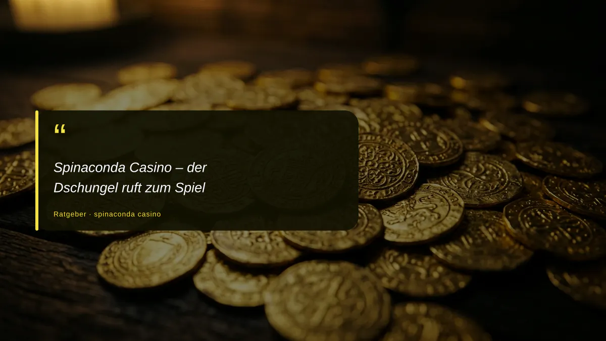 Spinaconda Casino – der Dschungel ruft zum Spiel