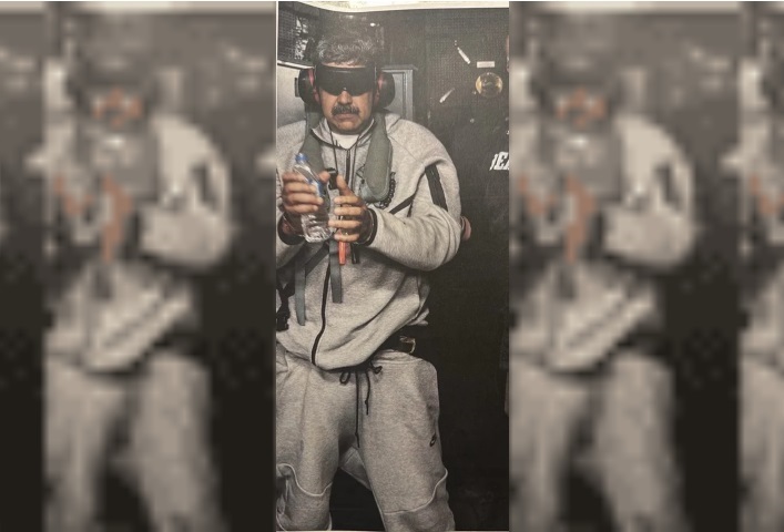 5eIGRpgg.jpg Donald Trump difundió la primera foto de Maduro tras ser detenido