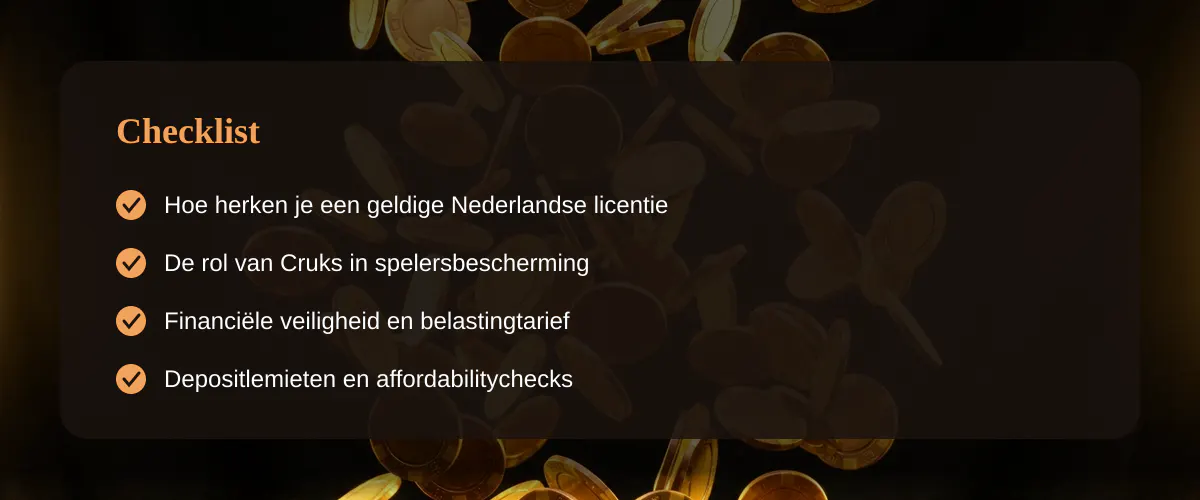 Betrouwbaar nederlands online casino: regels, licenties en veiligheid — Checklist