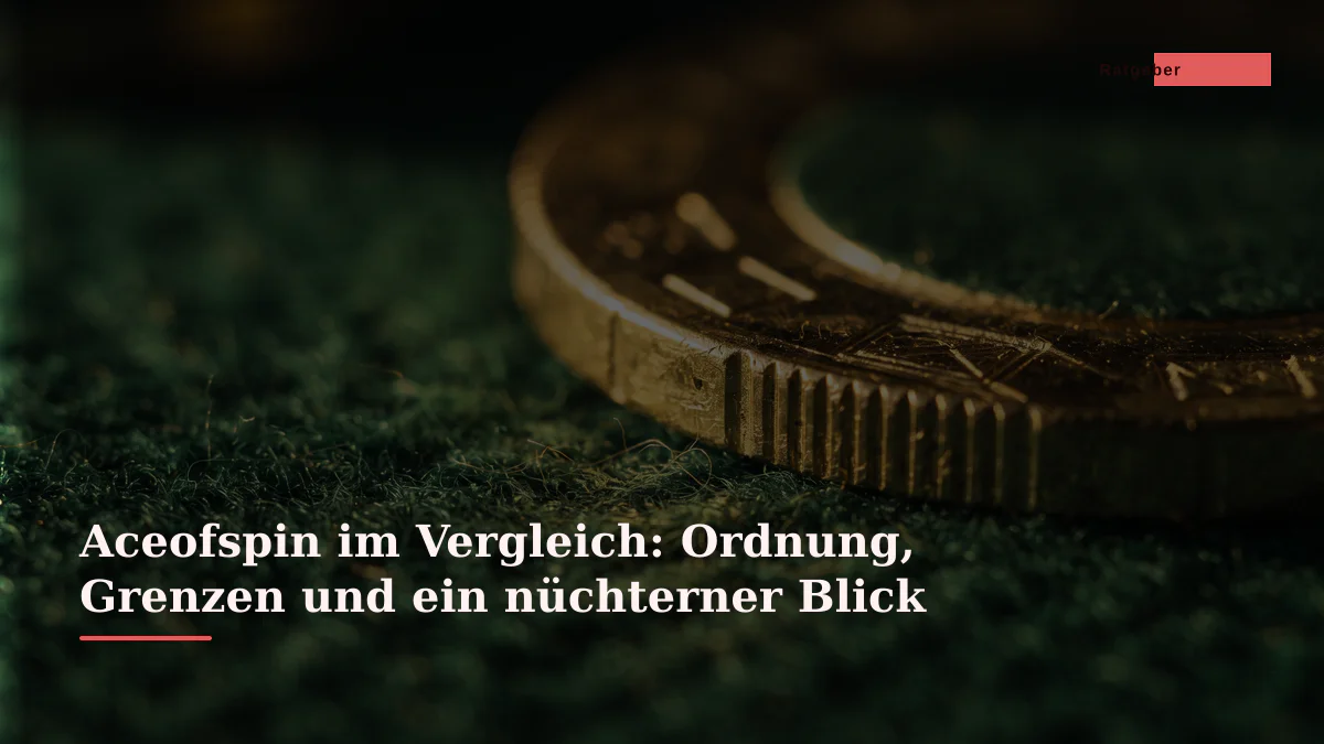 Aceofspin im Vergleich: Ordnung, Grenzen und ein nüchterner Blick
