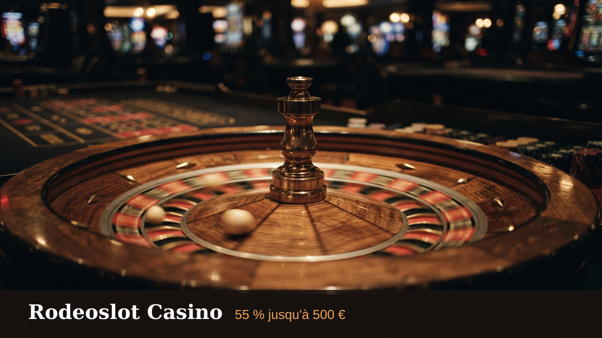 Rodeoslot Casino — bonus de bienvenue 55 % jusqu'à 500 € + 250 FS, paiements: Visa, Mastercard, Skrill, Neteller, Paysafecard