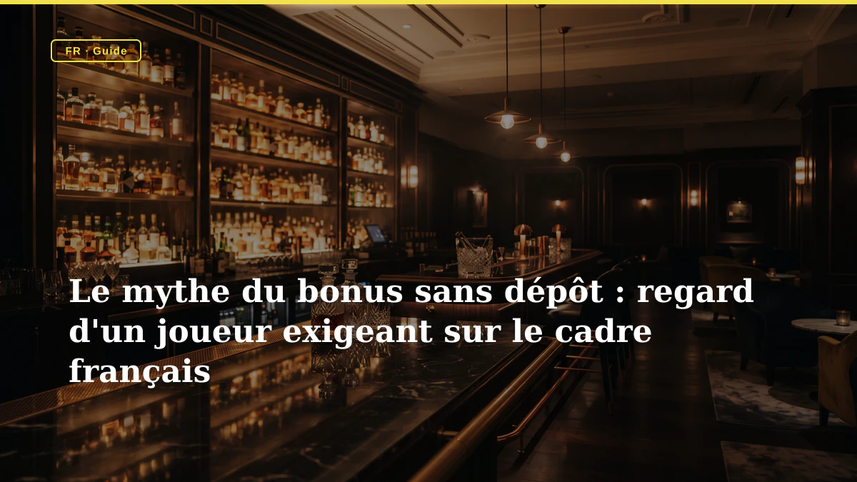 Le mythe du bonus sans dépôt : regard d'un joueur exigeant sur le cadre français