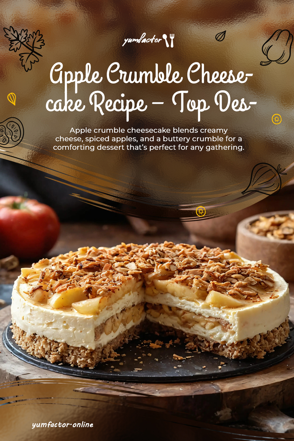 Apple Crumble Cheesecake Recipe – Top Dessert