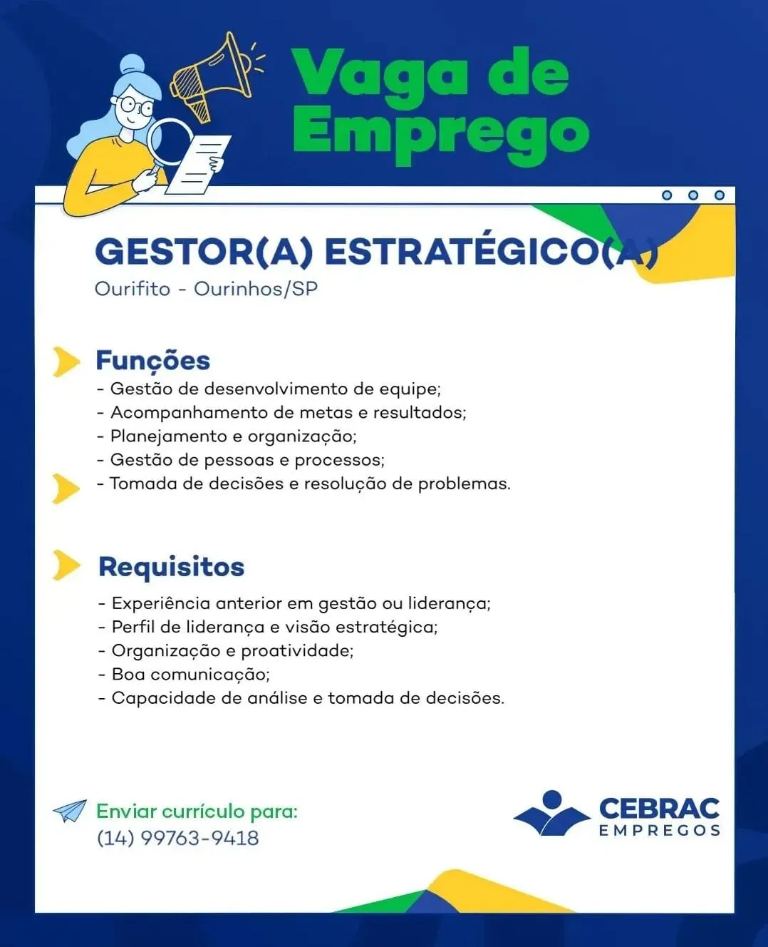 Gestor Estrat&Eacute;gico(a)