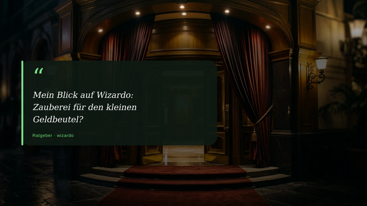 Mein Blick auf Wizardo: Zauberei für den kleinen Geldbeutel?