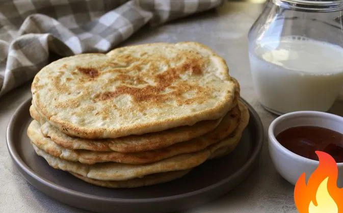 Постер Постные лепёшки на сковороде