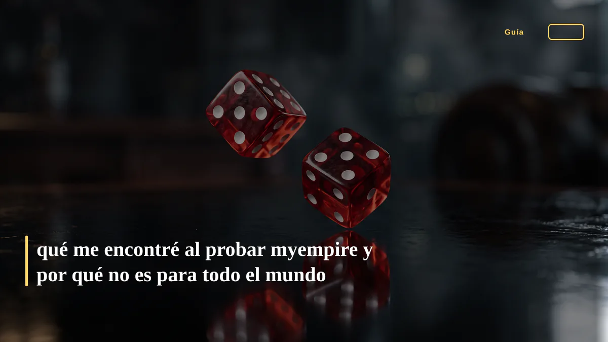 qué me encontré al probar myempire y por qué no es para todo el mundo