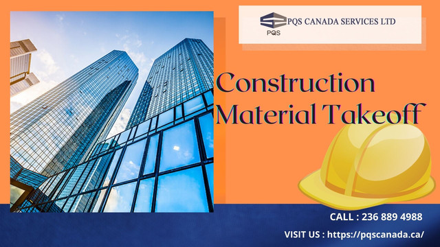 Avail Construction Material Estimation and Quantity Takeoff from the top company PQS Canada Services Ltd. We offer Single family project Estimation, Multifamily project Estimation, Material Quantity Takeoff along with Detailed construction Estimation. We work hard to ensure that we always deliver your project on time and on budget. Dial 236 889 4988 to contact us