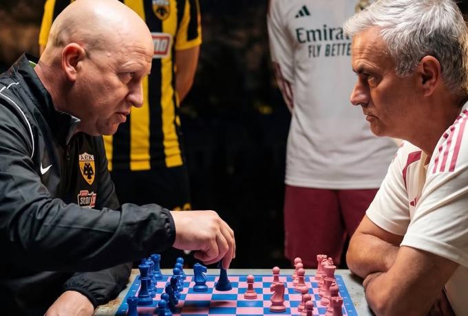 Το επικό γραφικό της Mozzart Sport για την ΑΕΚ: Νίκολιτς και Μουρίνιο σε… σκακιστική μονομαχία (ΦΩΤΟ)