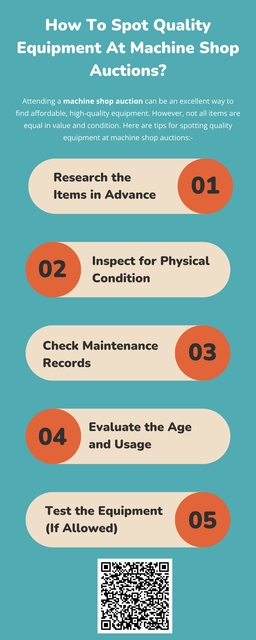 Spotting quality equipment at machine shop auctions requires thorough inspection, research, and attention to detail. By examining physical condition, testing functionality, and evaluating the equipment’s history, you can identify reliable machinery that offers excellent value for your investment. To know more visit here https://www.auctionmasters.com/industries/metal-fabricating-machine-shop