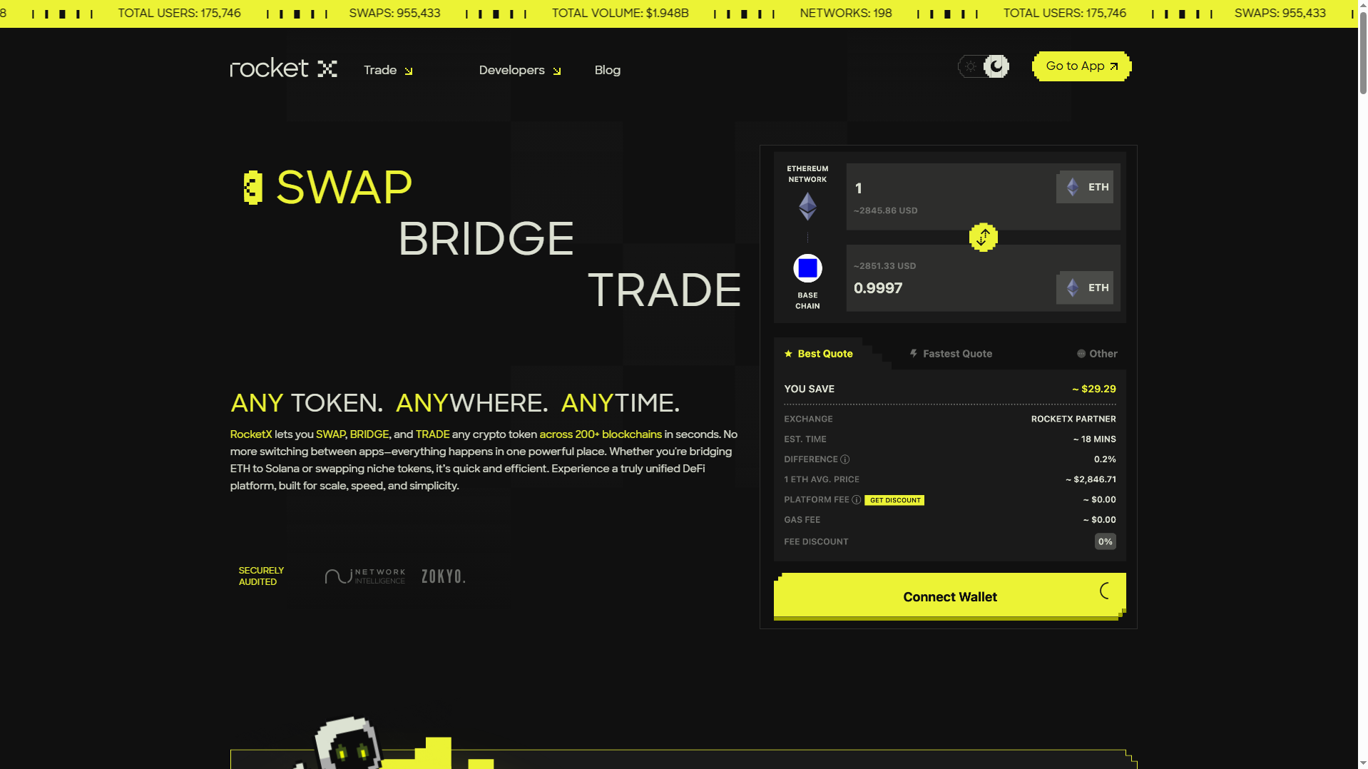 Stored capture of rcketx.exchange