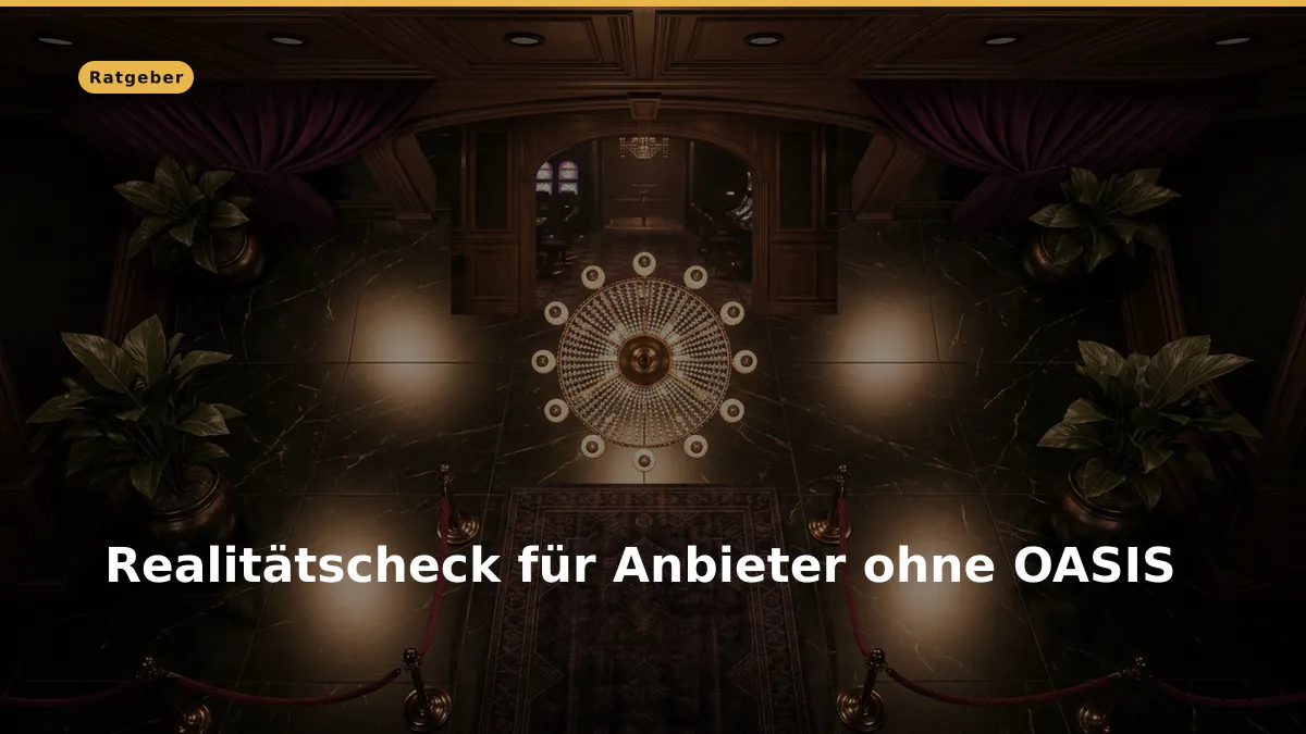 Realitätscheck für Anbieter ohne OASIS