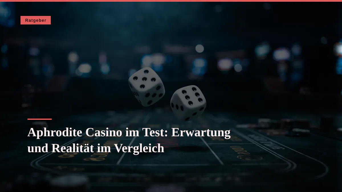 Aphrodite Casino im Test: Erwartung und Realität im Vergleich