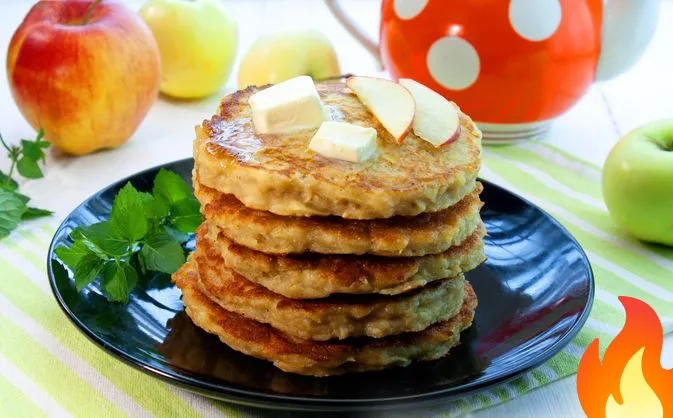 Постер Яблочные оладьи с манкой