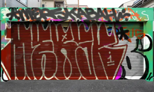 Graffiti artwork by Merskabah