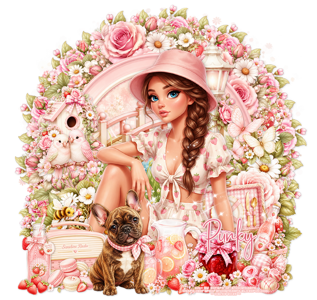 Punky Gingham Strawberry