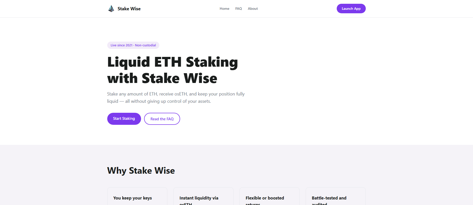 Stored capture of stake-wise.org