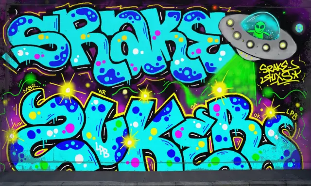 Graffiti artwork by Zkur