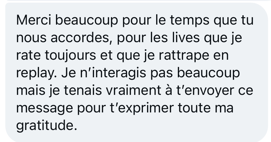 À propos 76 Témoignage d'une membre