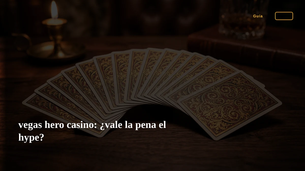 vegas hero casino: ¿vale la pena el hype?