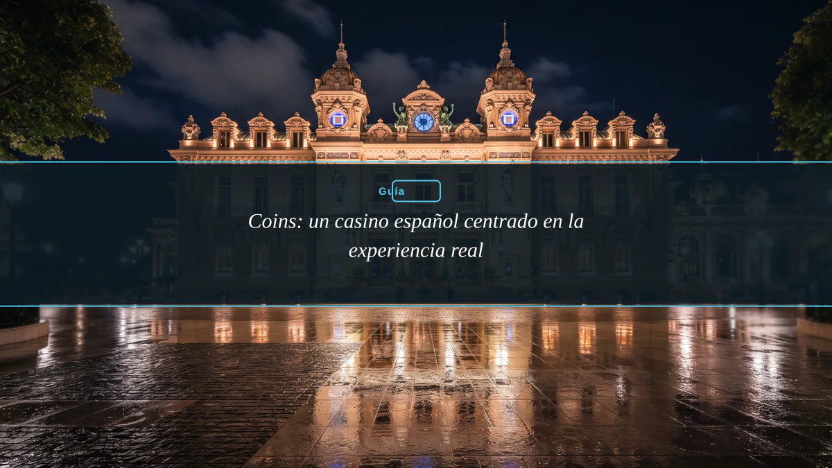 Coins: un casino español centrado en la experiencia real